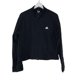 Adidas Zip Up Long Sleeve Jacket Black